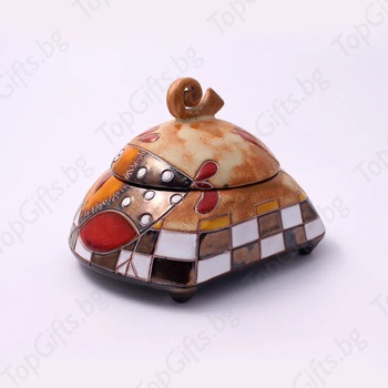 Image 1 of Керамична кутия за бижута с петел