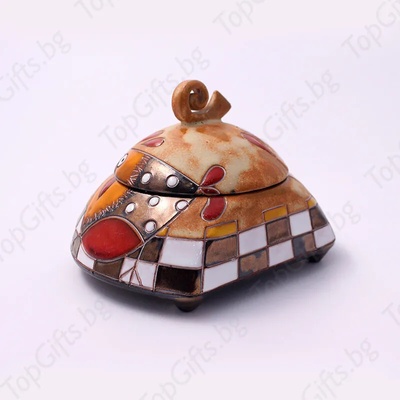 Керамична кутия за бижута с петел