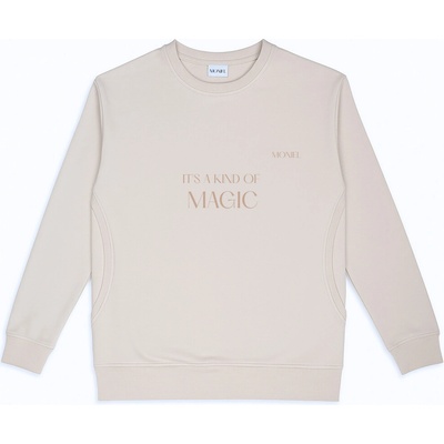 Moniel kojící mikina It's a kind of MAGIC krátká Basic Light Beige