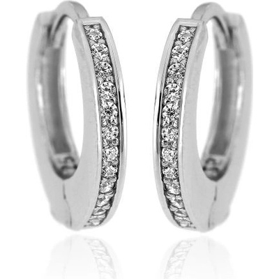 Zlatnictví U Kostela stříbrné kroužky s bílými zirkony 022