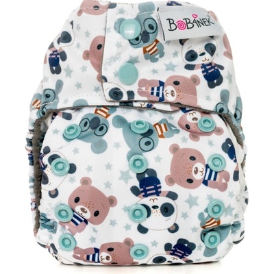 Bobánek Látková plienka novorodenecká AIO Medvedík v tričku