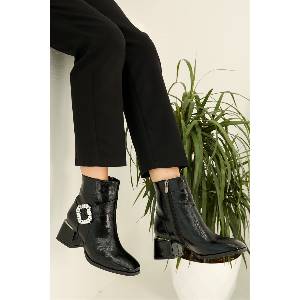 Moda Trend Дамски боти - Черни #319930 (319930_Черно)