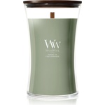 WoodWick Verdant Fig ароматна свещ с дървен фитил 610 гр