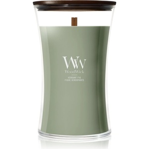 WoodWick Verdant Fig ароматна свещ с дървен фитил 610 гр
