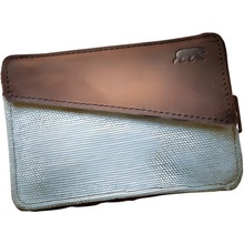 Alaskan Maker Látková mini vintage peněženka s kůží Handy Sky Blue