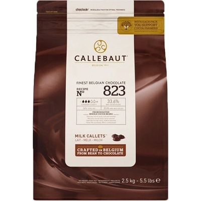 Callebaut Čokoláda mliečna 33,6% 2,5kg