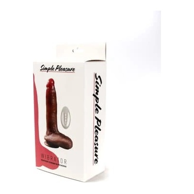 Simple Pleasure realistický vibrátor na diaľkové ovládanie nabíjateľný cez USB