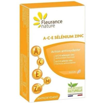 Fleurance Nature Комплекс с витамини А, С, Е + Селен и цинк, 30 таблетки, Fleurance Nature (192460 (59246) FN)
