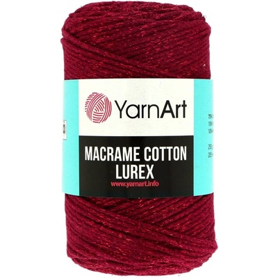YarnArt Macrame Cotton Lurex 739 bordová