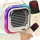 KARAOKE SADA: 2 MIKROFÓNY a BEZDRÔTOVÝ BLUETOOTH USB LED REPRODUKTOR