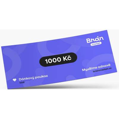 Dárková tištěná poukázka 1000 Kč