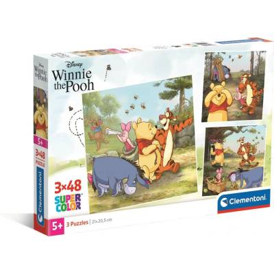 Clementoni - Puzzle 3x48 Winnie The Pooh - 40 - 99 piese