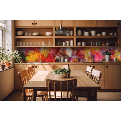 DIMEX ART Фототапет за кухня - абстрактна стена 420 x 60 см