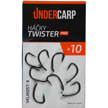 UnderCarp Háčky Twister PRO 10 ks Vel.6