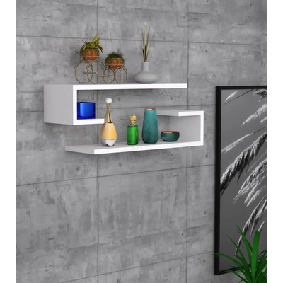 ASIR GROUP К-кт 2бр. етажерки eldo бели (as0678)