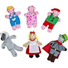 Bigjigs Toys prstové maňušky Červená čiapočka