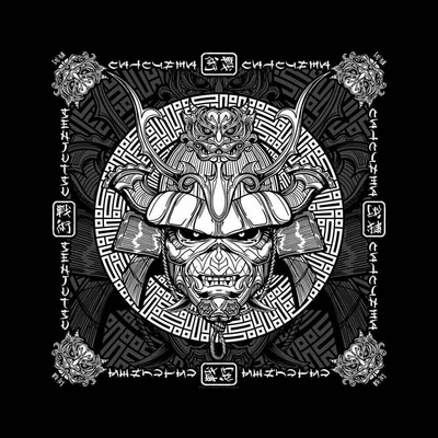 Šatka IRON MAIDEN SENJUTSU SAMURAI EDDIE RAZAMATAZ B102