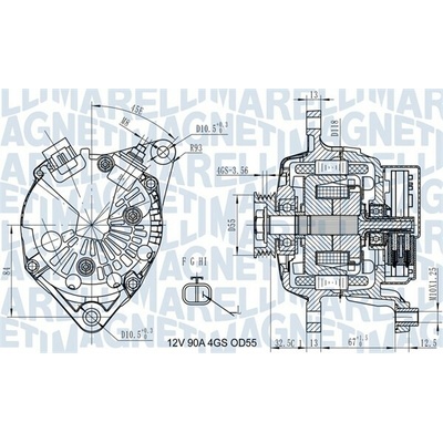 Alternátor MAGNETI MARELLI 063731725010
