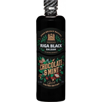 Riga Black Balsam Chocolate & Mint 30% 0,5 l (čistá fľaša)