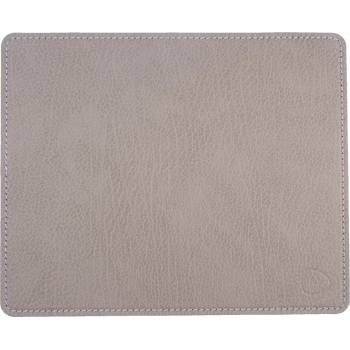 LIND DNA Подложка за мишка square bull 25 х 30 см, топла сив / бял, кожа, lind dna (lind990529)