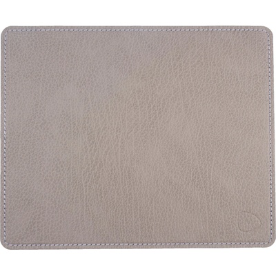 LIND DNA Подложка за мишка square bull 25 х 30 см, топла сив / бял, кожа, lind dna (lind990529)