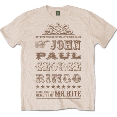 The Beatles tričko Mr Kite natural