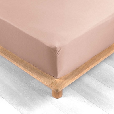 douceur d'intérieur Розов еластичен чаршаф от памук перкал 180x200 cm Percaline - douceur d'intérieur (1644652)