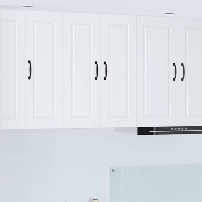 vidaXL Стенен шкаф PORTO Бяло 60 x 31 x 80 см Инженерно дърво (885395)