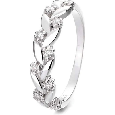 Silenti Jewelry Сребърен пръстен "Венец" - 6 - 52мм (16.6мм диам. )