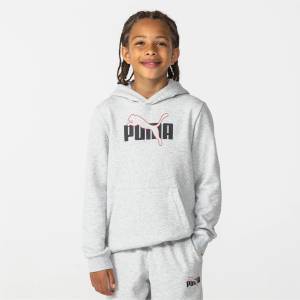 PUMA Детски суичър Puma Logo Hoodie Junior Boys - Grey Graphic