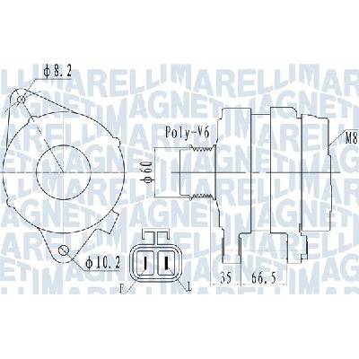 Alternátor MAGNETI MARELLI 063732010010