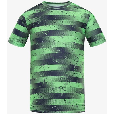 ALPINE PRO Зелена мъжка функционална тениска с шарка ALPINE PRO QUATR ALPINE PRO | Zelen | МЪЖЕ | XS