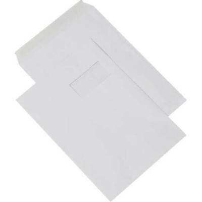 Papierová obálka C4 (229x324mm) s odtrhávacou páskou s oknom vpravo hore