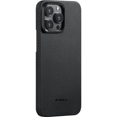 PITAKA MagEZ 4 600D case, black/grey twill - iPhone 15 Pro (K-KI1501PA)