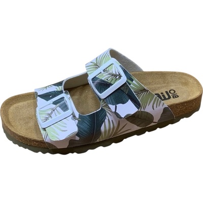 Bio Life Lena dámské zdravotní pantofle květy mix bílá