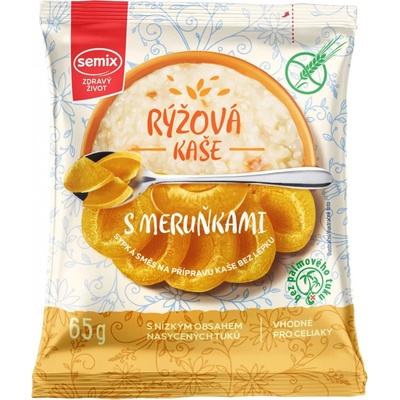 Semix Rýžová kaše meruňková bez lepku 65 g