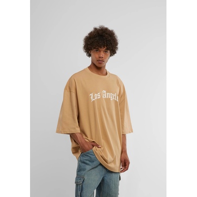 Mister Tee Тениска Los Angeles Wording New Huge Tee unionbeige XLUB-MT10180-03738 - Черен, размер L