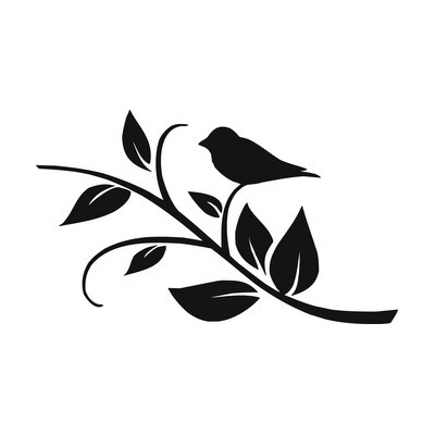 Artemiss Ptáček na větvičce plastová šablona 271 B 14,5x14,5cm