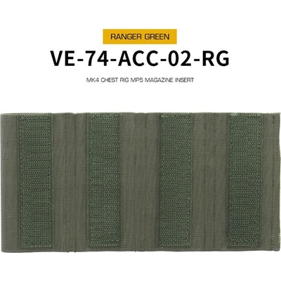 Wosport Insert MK4 na 4x samopalové zásobníky MP5 Ranger Green
