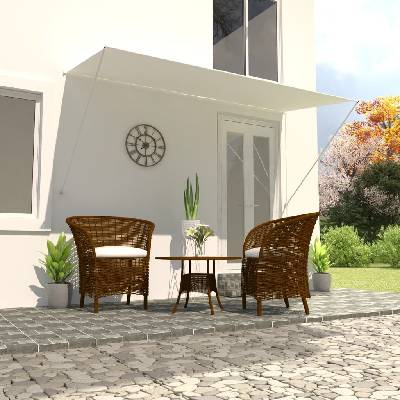 Nabytek XL Zatahovací markýza krémová 300 x 150 cm