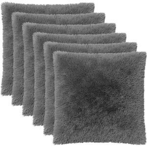 vidaXL Калъфка за възглавница 6 pcs HEERLEN Светлосиво 60 x 60 cm (912766)