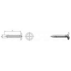 Uncanny Brand Washer head screw galvanized 4.2*50mm