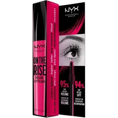 NYX Professional Makeup On The Rise спирала за дължина и обем 10 ml цвят черна