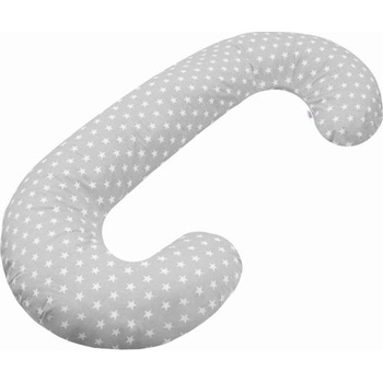 New Baby Универсална възглавница за кърмене във формата на C New Baby Звездички сив