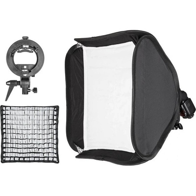 Godox 80x80cm skladací softbox s voštinou a držiakom pre externý blesk
