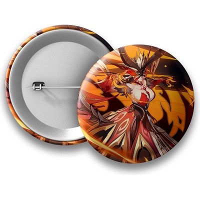 Genshin Impact placka Signora Fire 50 mm