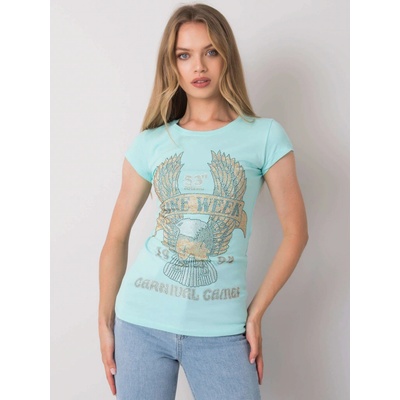 DÁMSKE TRIČKO S KAMIENKAMI EM TS ES 21 533.16 BLUE
