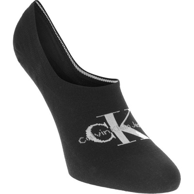 Calvin Klein Nízké ponožky Mono Logo Černé