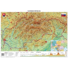 Mapa Slovensko-geografická B1 formát