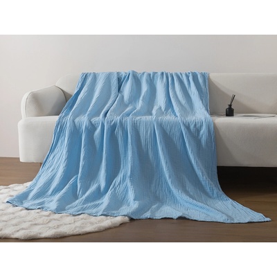 Xpose Mušelín deka sena Premium svetlo modrá 140x200